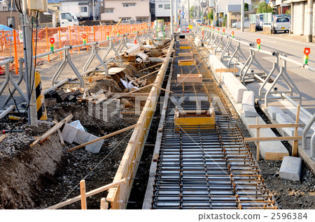 道路人行道施工 2596384