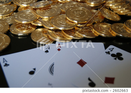 Stock Photo: poker, gambling, trump card