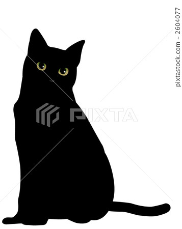 Black cat - Stock Illustration [2604077] - PIXTA