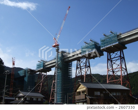 Iwabe Iron Bridge Replacement under construction 2607330