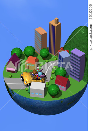 Aerial city 2610996