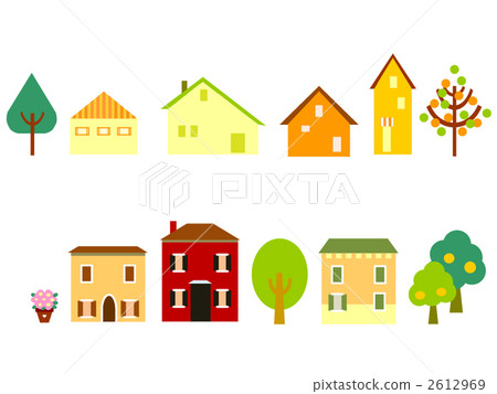 Simple and cute illustration of the house 2612969