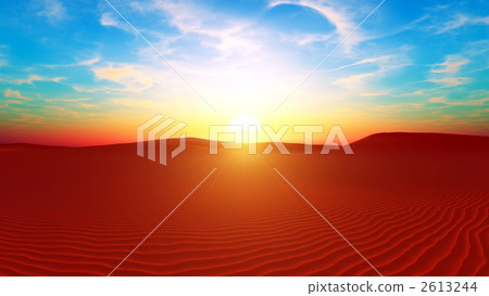 sunset, desert, deserts 2613244