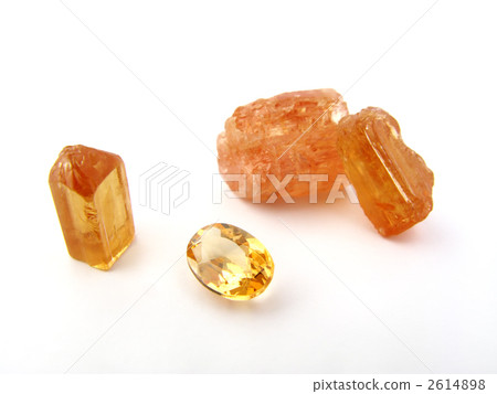 帝王黃玉和寶石的橢圓形切割（來自巴西） 2614898