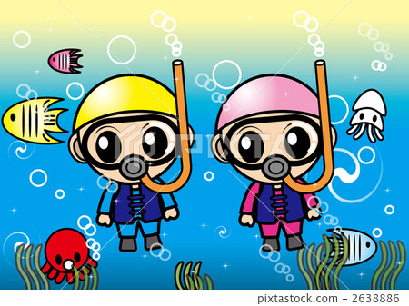 Diving (boy & girl) 2638886