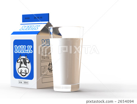 Paper pack milk and cup Paper pack milk and cup 2654094