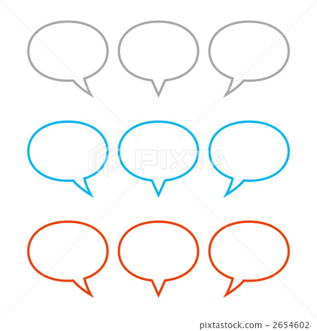 Balloon circle type color single color (gray, blue, red) 2654602