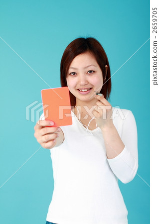 Red card and female 2659705