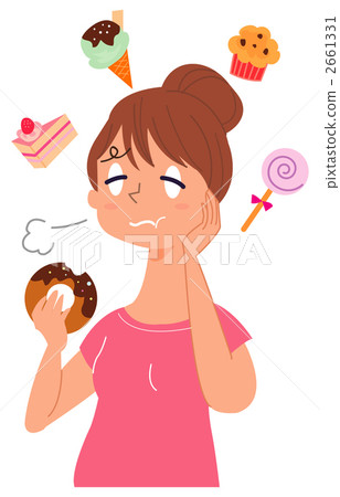 A woman eating sweets A woman eating sweets 2661331