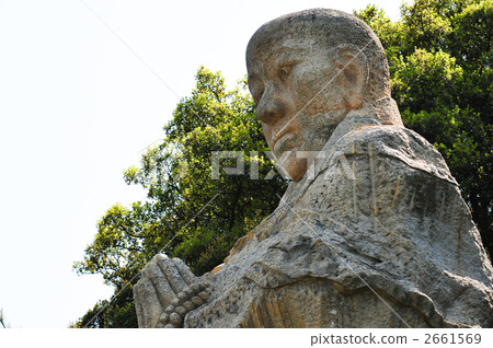 Kobo Daishi statue of natural stone 2661569