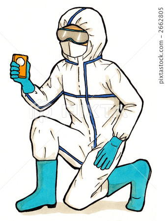 Wear protective clothing and check radiation dose 2662805