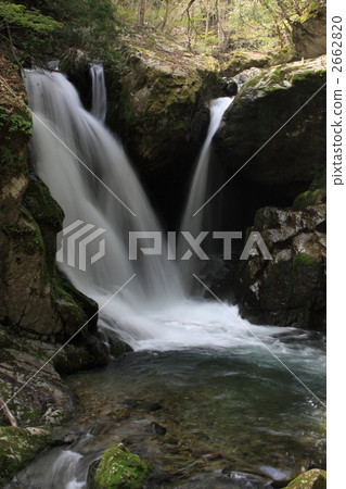 amakedaki, amake waterfall, clear stream 2662820