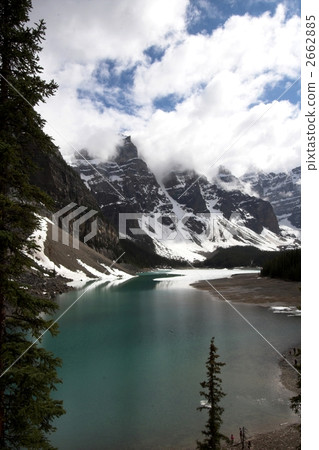 moraine lake, mountain landscape, lakes and marshes 2662885