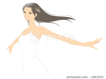 Women spreading their hands 2662935