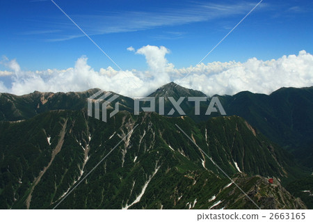 山岳景觀 飛騨山脈 山 2663165