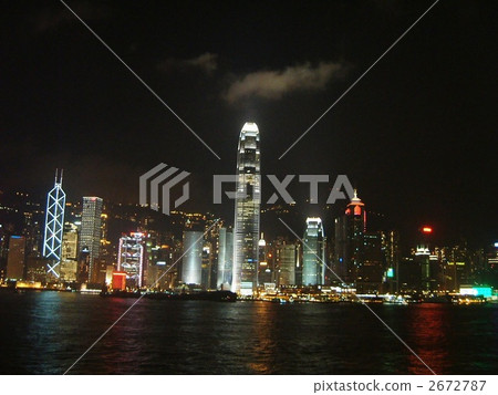 Hong Kong skyline night view Hong Kong skyline night view 2672787
