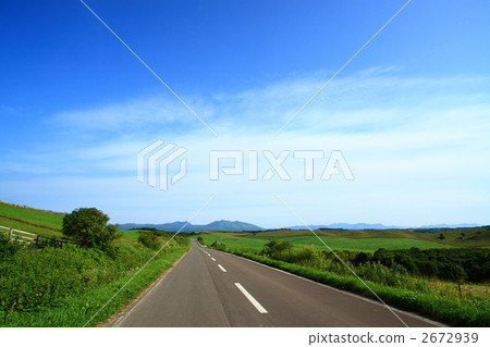 straight path, straight road, road 2672939