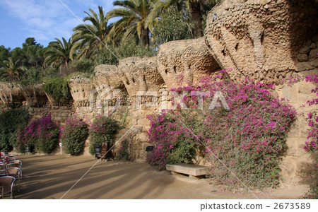 Guell Park希臘劇院水平位置 Guell Park希臘劇院水平位置 2673589