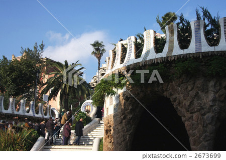 Guell公園入口台階 Guell公園入口台階 2673699