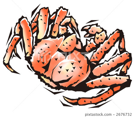 red king crab, fish, illustration 2676732