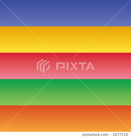 巴亞德橫條綢 條紋式樣 彩虹色的 2677310