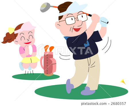 Golf with two people 2680357