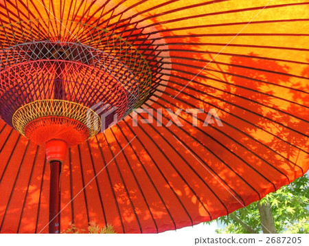 Shadows of maple in the field umbrella Shadows of maple in the field umbrella 2687205