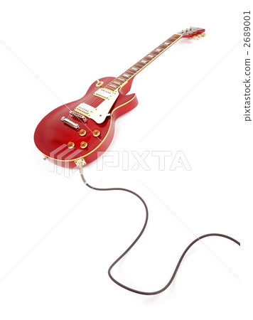 Red electric guitar 2689001