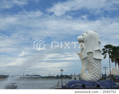 merlion, merlion park, asiatic 2690702