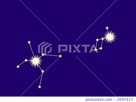 獅子座和軌跡（帶星座線） 2697413