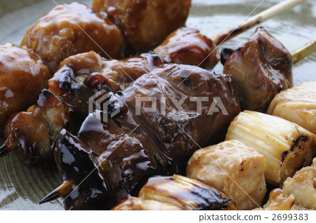 yakitori, dish, plate 2699383