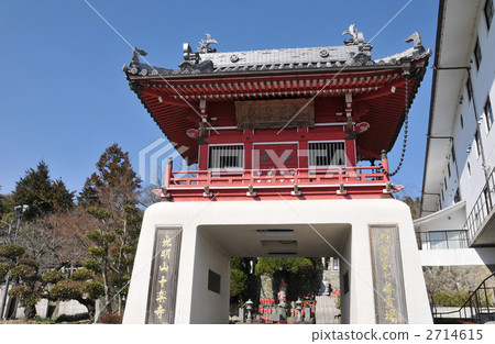[Shikoku 88 places] No. 7 Jurakuji Sanmon, Awa City, Tokushima Prefecture 2714615