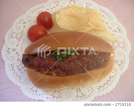 肉餅餡麵包三明治 食物 美食 2719118