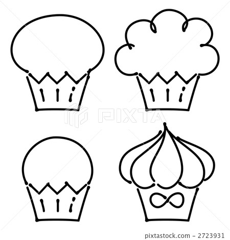 Cupcake · muffin (pen touch line drawing) 2723931