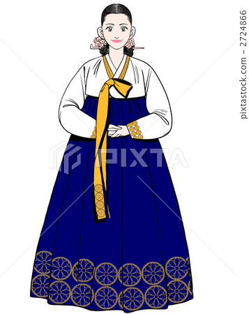 chima jeogori, korean person, female 2724866