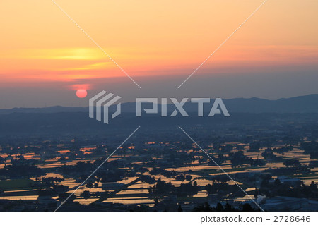 農村場景 鄉村風光 礪波市 2728646