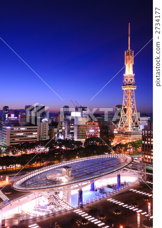 綠洲21 塔 夜景 2734177