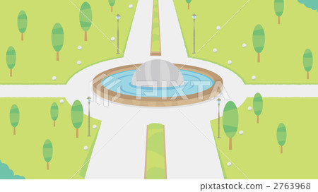 公園 方形 露天市場 2763968