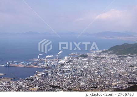 Central Shikoku city center from Sireba Peak. Distant view is Kanonji City · Mifune City. Central Shikoku city center from Sireba Peak. Distant view is Kanonji City · Mifune City. 2766783