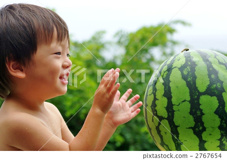 Watermelon and child 2767654