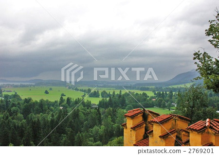 View from Hohenschwangau castle towards Volken lake View from Hohenschwangau castle towards Volken lake 2769201