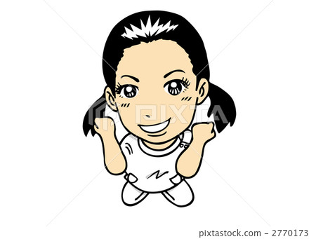Smiling female massage therapist / chiropractor / illustration material 2770173