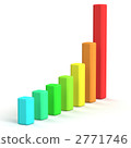 Right shoulder rising bar chart 2771746