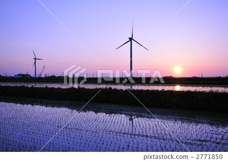 莊內鎮·風電場晚上風景 2771850