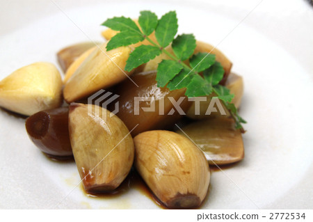 Garlic soy sauce pickled sideways Garlic soy sauce pickled sideways 2772534