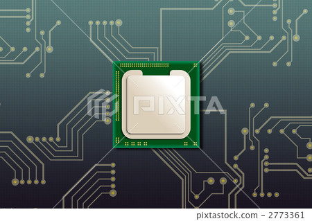 an electric circuit, cpu, integrated circuit 2773361