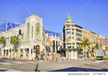beverly hills, rodeo drive, downtown area 2774975