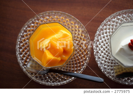 芒果布丁 冷凍點心 冷了的甜點 2775975