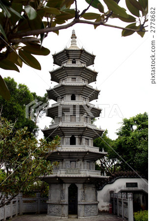 沖繩·那霸市中國園林“福州花園”的石塔 2778682