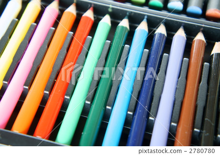彩色鉛筆 白色背景 廣告詞留白 2780780